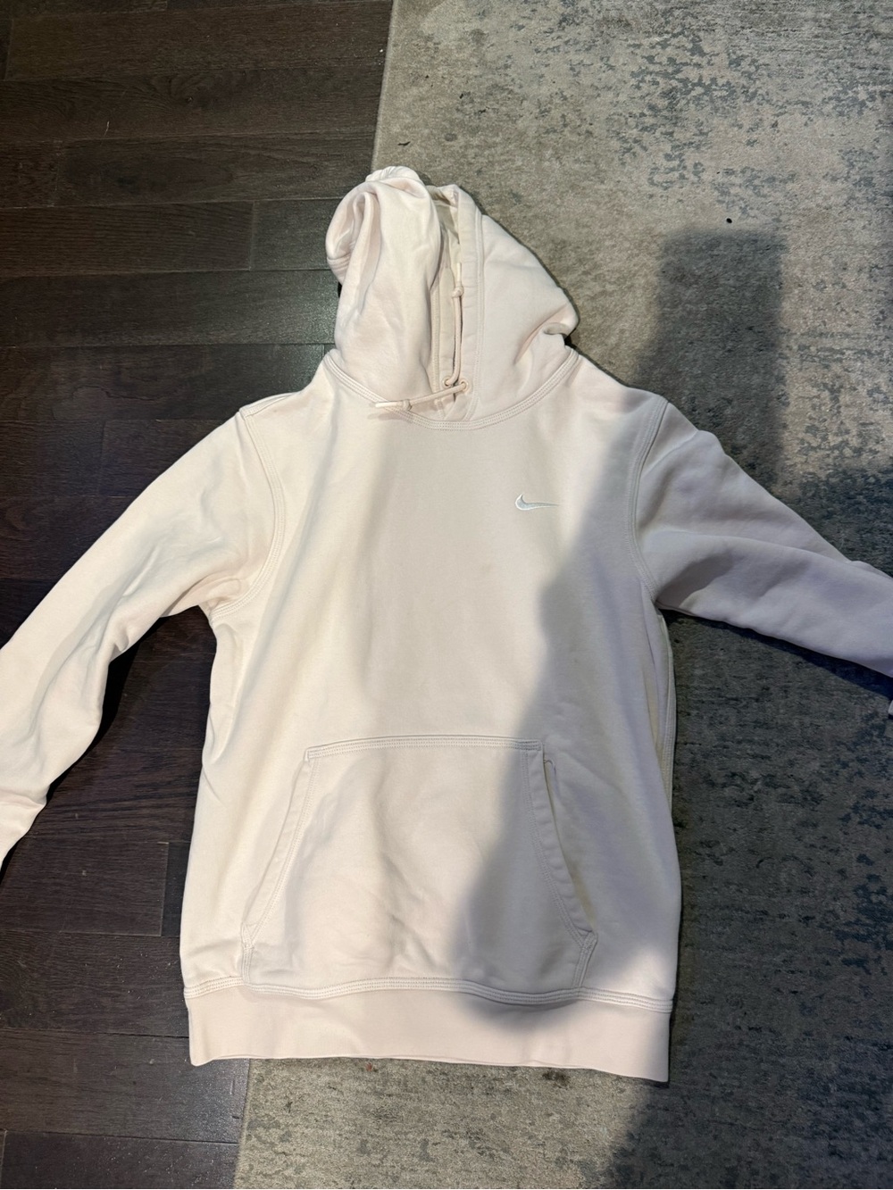 Nike Men's Light Pink Hoodie Sweatshirt